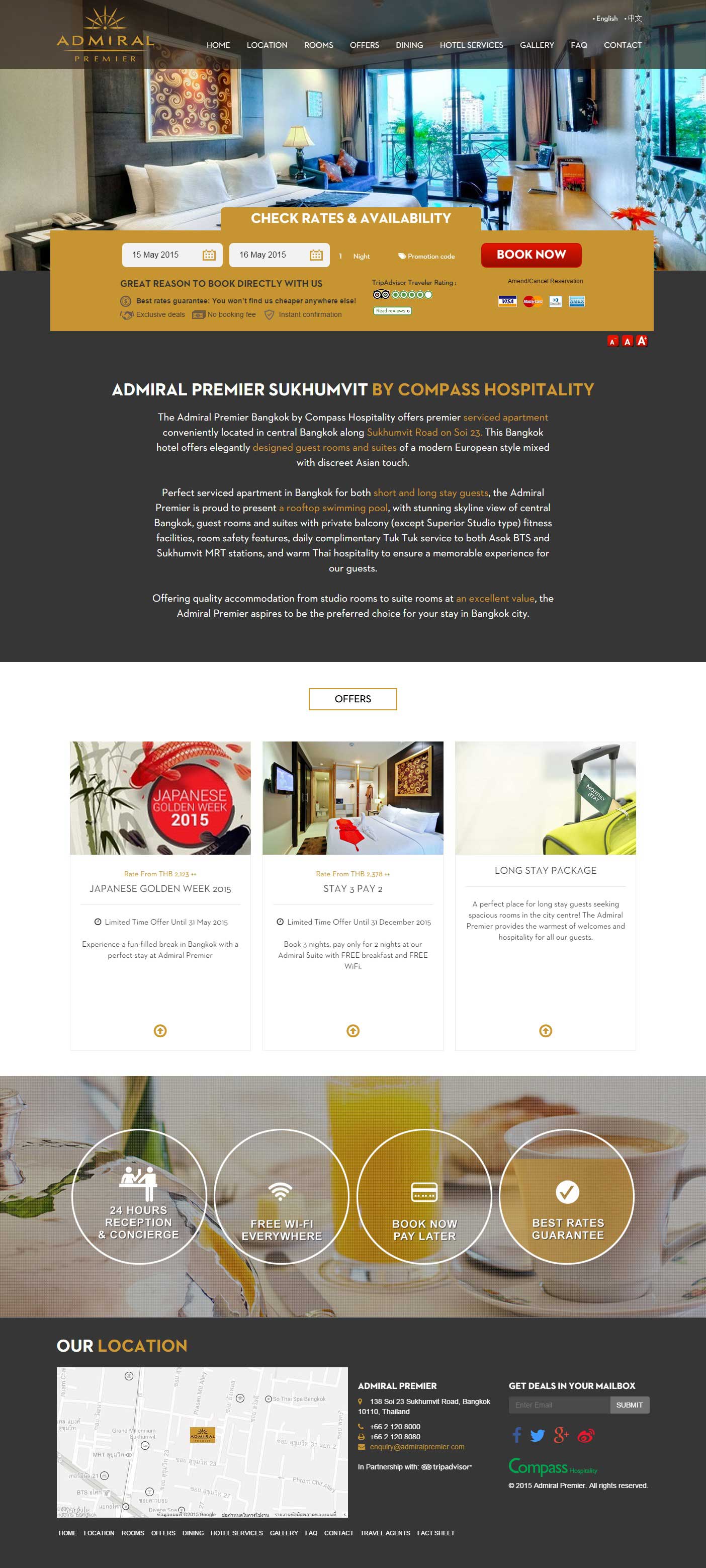 Responsive webdesign - Admiral Premier Bangkok Responsive Web Design