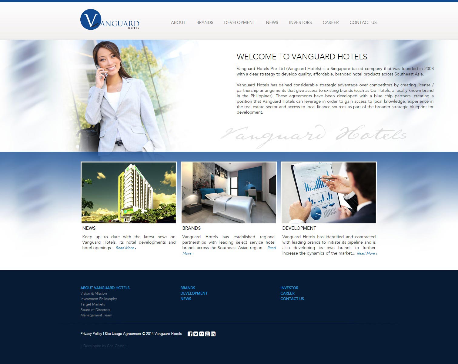 Web Design - Vanguard Hotels Web Design