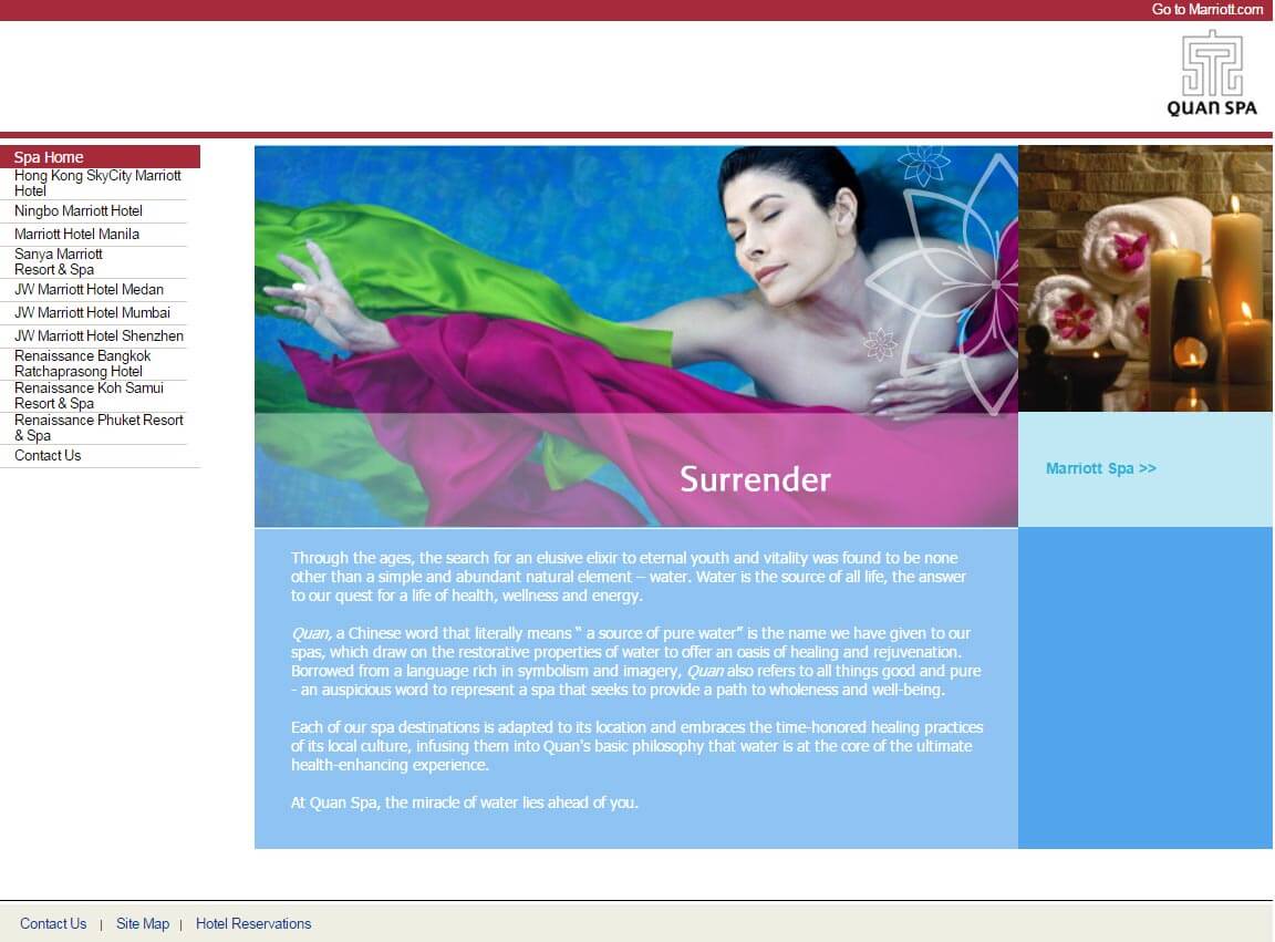 Quan Spa - Web Design
