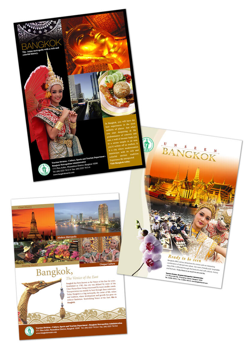 Print Design - Bangkok Tourism Authority of Thailand Print Design - Bangkok Tourism Authority of Thailand