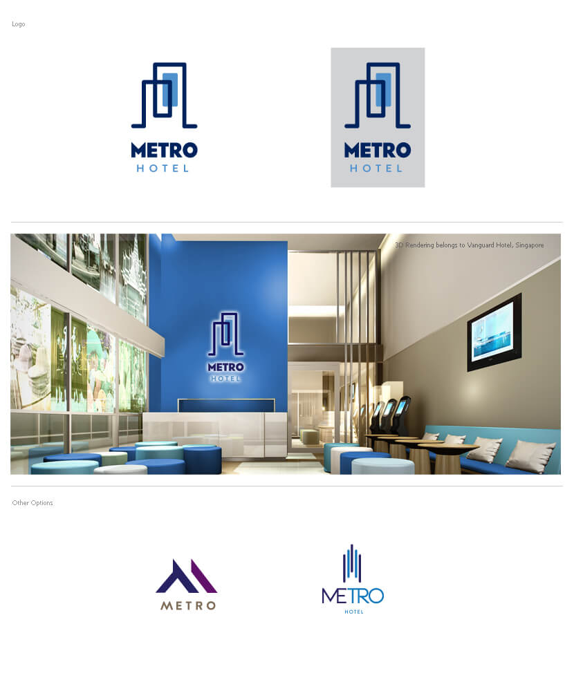Branding & Identity - Metro Hotel