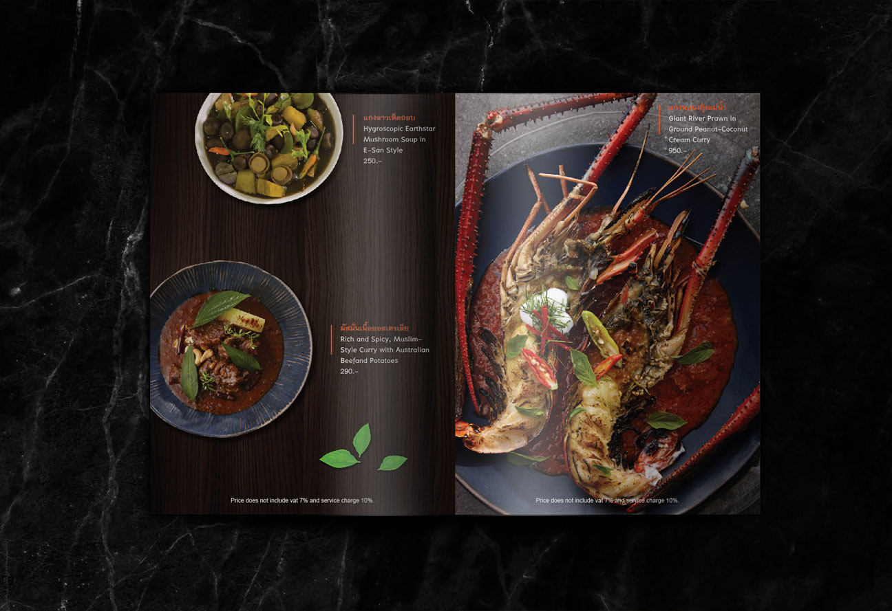 chilli the restaurant menu design print design bangkok