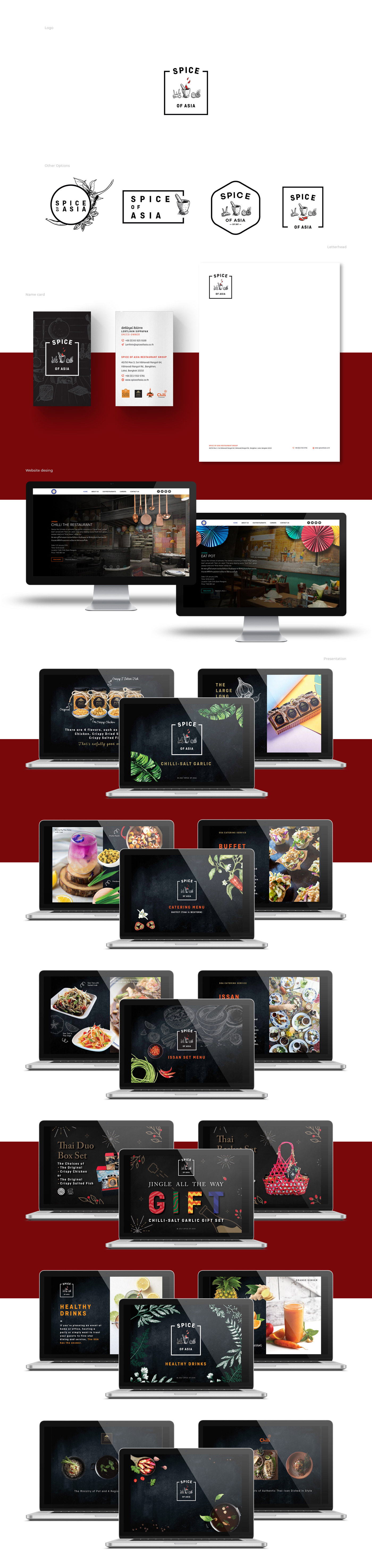 Logo and Website Design Restuarant Group