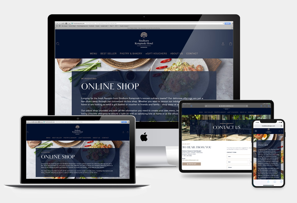 E-Commerce Website - Sindhorn Kempinski Hotel