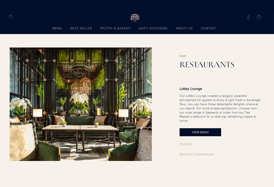 E-Commerce Website - Sindhorn Kempinski Hotel
